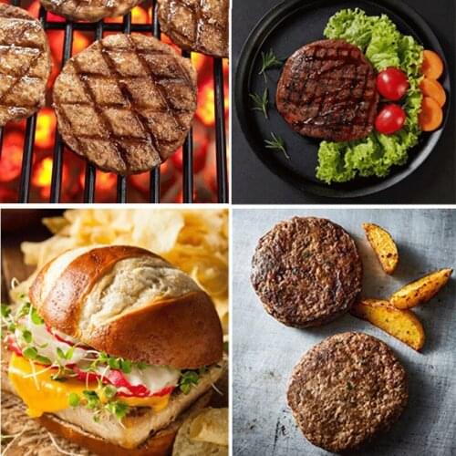 Kitchen Steak Burger Press Non-Slip Handle Meatloaf Squeezer Food Grade Creative DIY Tool Western-Style Meal Bag Accessories