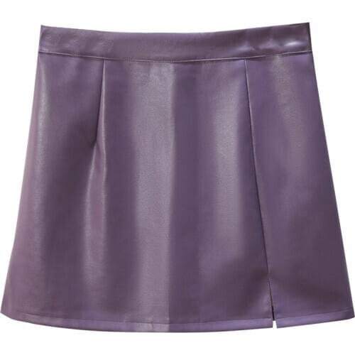 Split Black Pu Leather Plus Large Size Female Korean Vintage WomenS Pencil Skirts Woman Clothes Lady Trendy 2020 Summer D0293