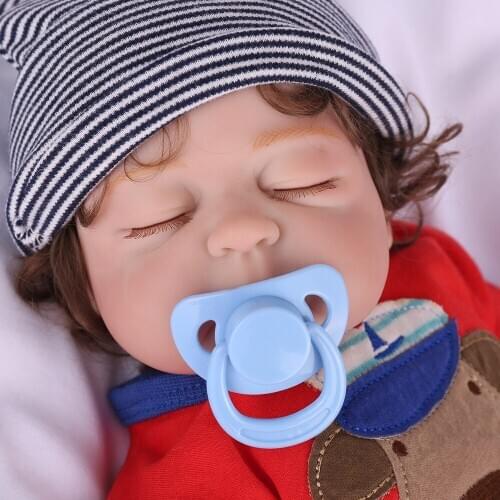 Bebe Reborn Baby boy Dolls Full Body Vinyl silicone doll Realistic 18 Inch newborn babies alive doll For Kids Birthday Gift