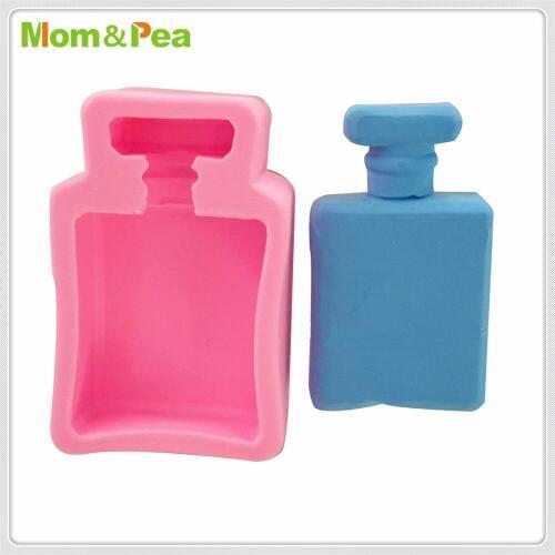 Mom&Pea MPA1832 Perfume Bottle Shaped Silicone Mold Cake Decoration Fondant Cake 3D Mold Food Grade