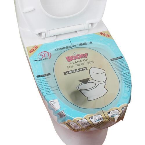 Toilet Dredge Flushing Paper Bathroom Strong Pressure Toilet Dredge Tool Air Pressure Principle Toilet Dredge Paper 6PCS/Set