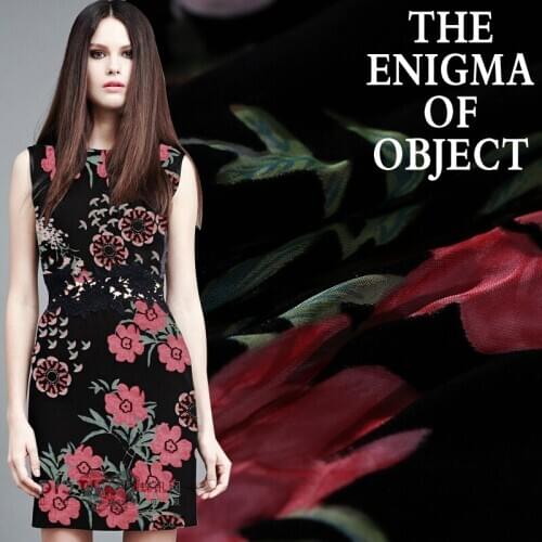 Burnout velvet fabric drape silk velvet fabric breathable comfort clothing cheongsam dress silk fabric wholesale silk cloth