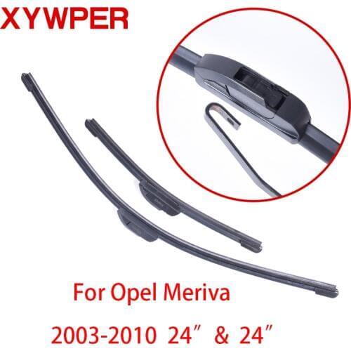 XYWPER Windshield Wiper Blades for Opel Meriva 2003 2004 2005 -2010 24"&24" Car Accessories Soft Rubber car windscreen wipers