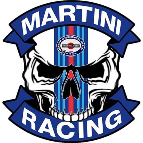 Funny RACING Skull Vinyl Sticker Graphic Auto Motorcycle Tuning Decal Reflective Car Stickers,13cm*12cm