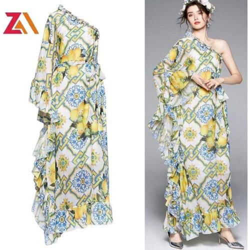 ZALady Designer Runway Ruffles Maxi Dresses For Women Summer Loose Oversized Traf Beach Bohemia Chic Party Evening Long Dress