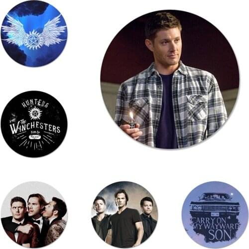 58mm Supernatural Jared Padaleck Icons Pins Badge Decoration Brooches Metal Badges For Backpack Decoration