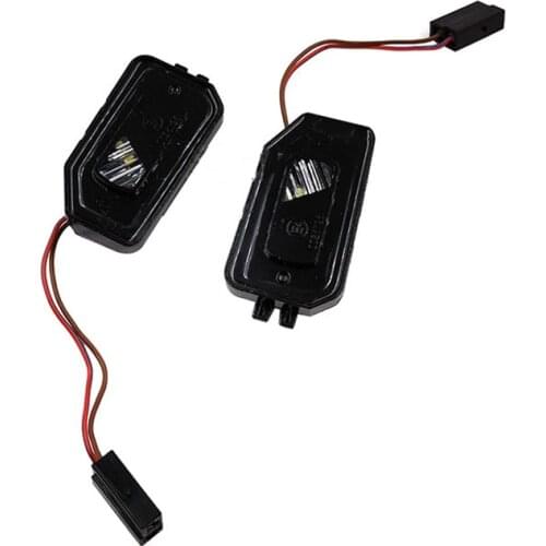 1Pair Left Right LED Side Wing Mirror Puddle Lamp for MERCEDES-BENZ W205 W213 W222 GLB GLC X253 14-2020 A0999064302 A0999064402