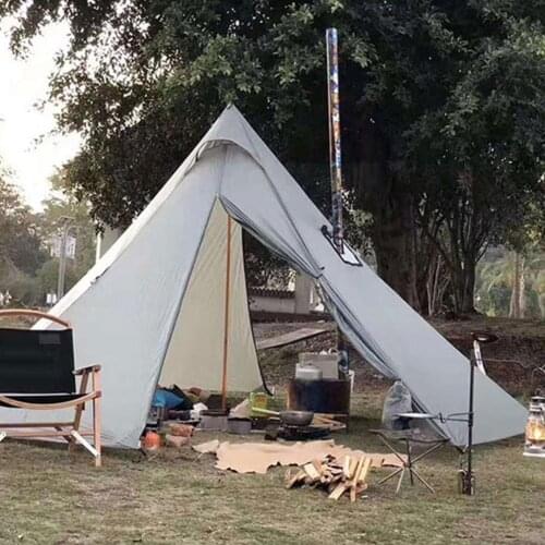 1pc Tent Stove Jack Highly Flame-retardant Firewood Furnace Chimney Pipe Ring Fireproof Anti-scald Protect Stove Accessorie A8Z1