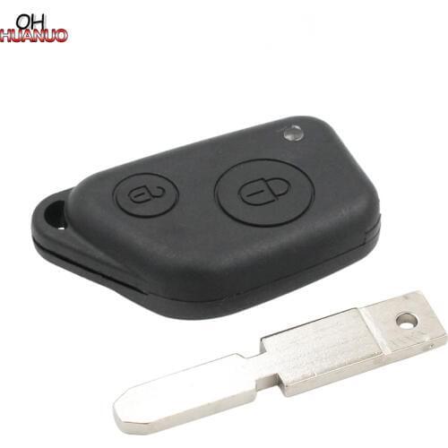 2 Button Remote Key Shell Case Cover for Peugeot 406 306 Fob Uncut 66 Key Blade
