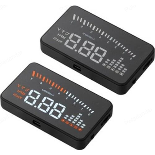 3 inch HD screen X5 head up display Multi color Digital voltage speedometer warning Smart Gps car HUD display