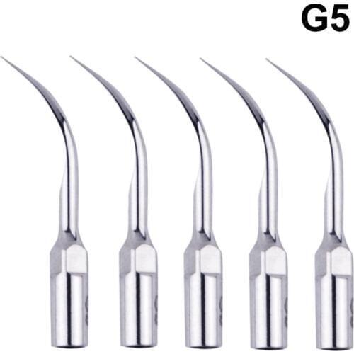 5Pieces G5 Dental Ultrasonic Piezo Scaler Scaling Tips Hanpiece Fit EMS UDS