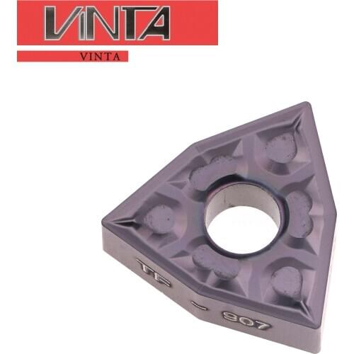 Free shipping turning carbide inserts and tool holder WNMG080404-TF IC907 External Turning inserts Lathe cutter Cutting Tool CNC