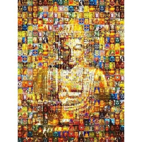 Buddha Religion DIY Cross Stitch 11CT Embroidery Kits Needlework Craft Set Printed Canvas Cotton Thread Home Decoration Sale