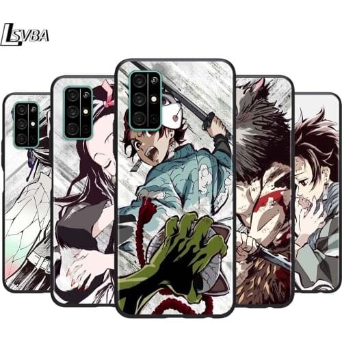 Demon Slayer Anime Hot for Huawei Honor 30 20S 20 10i 9S 9A 9C 9X 8X 10 9 Lite 8A 7C 7A Pro Phone Case Black Cover