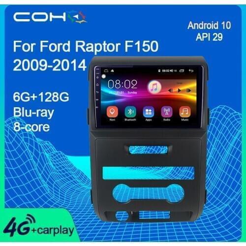 COHO For Ford Raptor F150 2009-2014 Car Multimedia Player GPS Navigation Radio Android 10 Octa Core