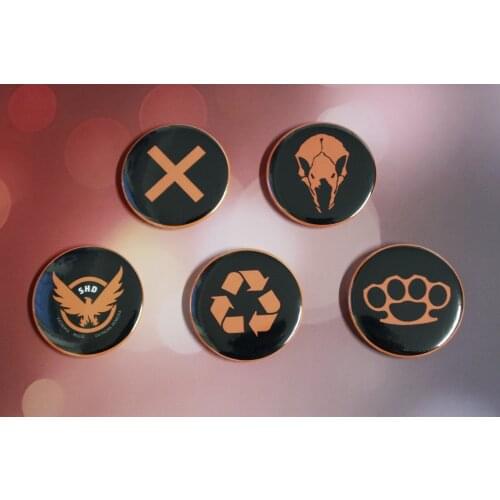 The division Tom Clancy Badge 5Pcs/set Game camp Badges Free Shopping
