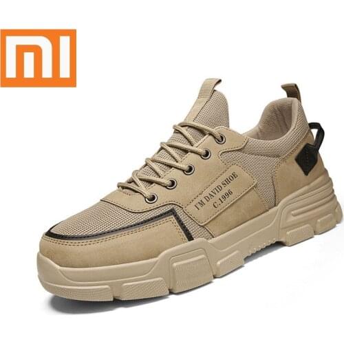 Xiaomi Mens Shoes Youth Fashion Canvas Flat Casual Sneakers Trend Light Breathable Walking Tourist Board Shoes New Style