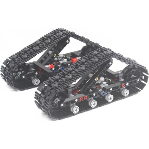 Building Blocks MOC Technic Track System compatible with lego for Boys Toy