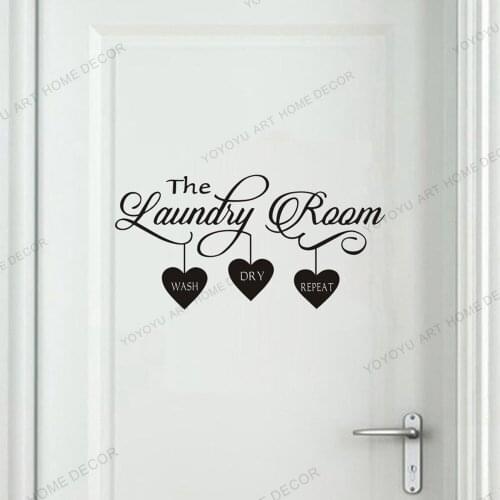 Beautiful Wallpaper Murals Laundry Room Quote Home Decor three Hearts Removable Wall Stickers Door House Decals Decor rb546