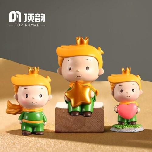 Creative Lovely little prince Statue Resin sculpture Crafts Simple Living Room Ornaments Home Office Store Decors Decorations