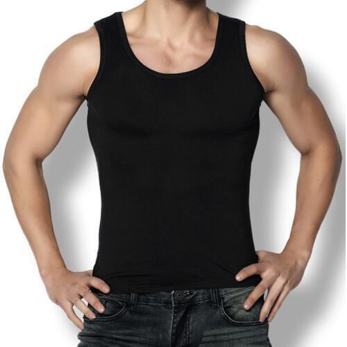 MRMT 2021 Brand New Mens Vest Cotton Slim Square Collar Vest for Male Bottoming Tops Shirt