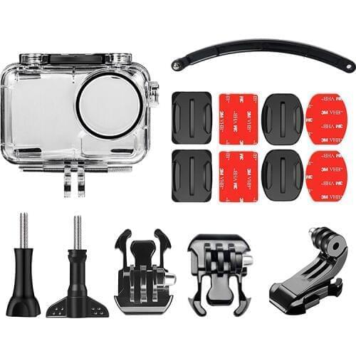OSMO Action Waterproof Case shell Set Helmet bracket Selfie stick Storage bag Suit For DJI OSMO Action Sports Camera Accessories