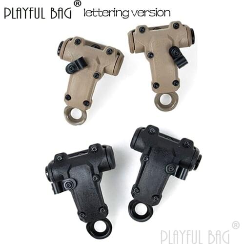 PB Playful bag RAC noise reduction earphone special bracket Replace rotating movable T-Arm Tactical CS accessory DIY toys QF20S