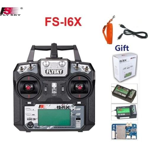 Flysky i6X 2.4GHz 10CH AFHDS 2A RC Transmitter With X6B/IA6B/A8S/IA10B Receiver for FPV RC Drone