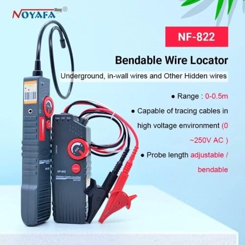 Noyafa nf-822 underground cable locator 0-0.3m depth cable length tester 1000m for High voltage wire detecting NF_822