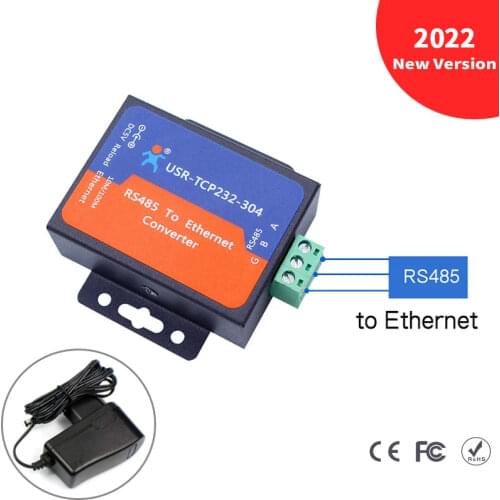 RS485 to Ethernet Converter TCP IP Serial Port Network Server Module Support DNS DHCP UDP Server Client USR-TCP232-304