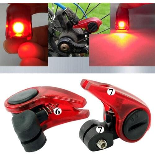 Riding LED Warning Light Mountain Bike Highway Safety Folding Bicycle V Word Brakes Automatic Control With Replaceable Battery