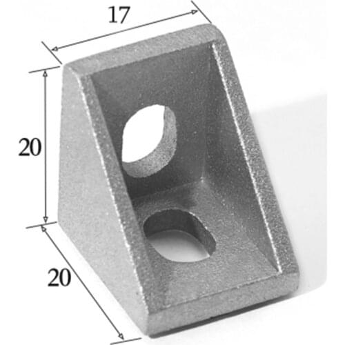 10 20 pcs Corner Fitting Angle 20x40 Corner Brackets Accessories L Fasten connector for 2020 Aluminum Extrusion profile