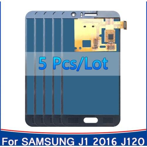 5 piece/lot 100% tested LCD For Samsung Galaxy J1 2016 J120 screen LCD J120F J120H J120M Display Touch Screen Digitizer Assembly
