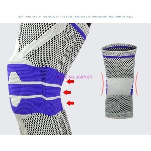 By DHL 100pcs Knee Brace Compression knee Support Sleeve Injury Recovery Volleyball Fitness sport safety sport protection gear