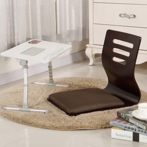 2pcs/lot) Japanese Chair Design Home Living Room Furniture Kotatsu Table Chair Tatami Zaisu LegLess Floor Chair Black Finish