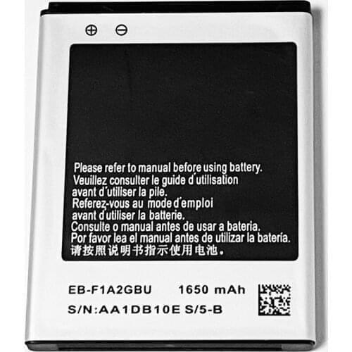 3.7V 1650mAh EB-F1A2GBU For S2 SII SHW-M250L SHW-M250S SHW-M250K SGH-i777 SC-02C i9188 i9101 GT-B9062 i847 Battery