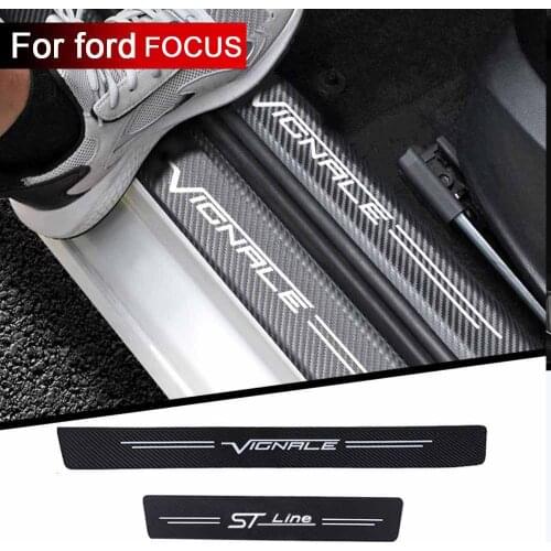 4Pcs Car sticker Interior decoration of the car door For ford VIGNATE FOCUS KUGA STLINE Car stickers Accessories