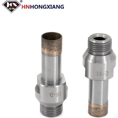 HNHONGXIANG Sintered Diamond Core Drill Bit Threaded shank for glass, marble, ceramic Tile, Quartz, Granite, Fiberglass, Stone
