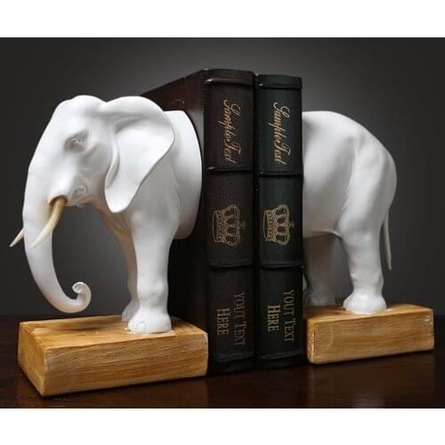 AMERICAN CREATIVE ELEPHANT BOOKSTOCK OFFICE DECORATIONS LARGE BOOKEND ARE FURNISHED BY HANDICRAFT TABLETOP DESK HOME DECOR