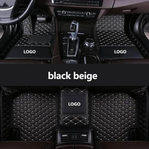 Kalaisike Custom LOGO car floor mats for Ford Kuga focus explorer mondeo fiesta ecosport Everest s-max Mustang edge Tourneo