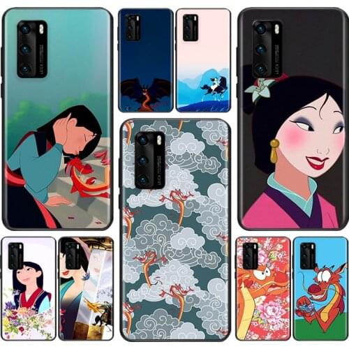 Anime cartoon Mulan For Huawei P Smart Z S Pro Plus 2018 2019 2020 2021 Mate 10 20 30 40 RS PRO Plus lite Phone Case