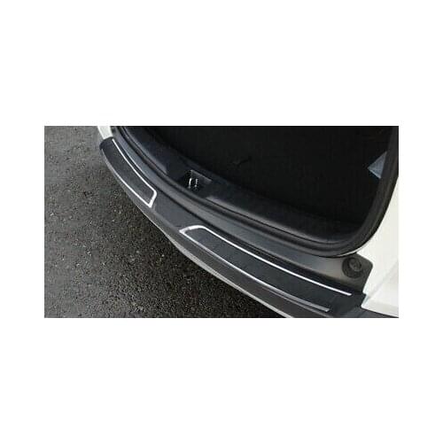 Black Outer Rear Bumper Protector Sill Plate Cover For Honda CR-V CRV 2017-2019