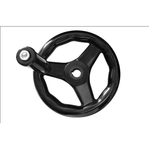 18*200mm Three Spoke Hand Wheel Black for Milling Machine