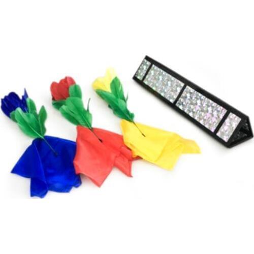 Flower Triangle Magic Tricks Flower Appearing From Tube Magia Magician Stage Illusion Gimmick Props accessories Comedy