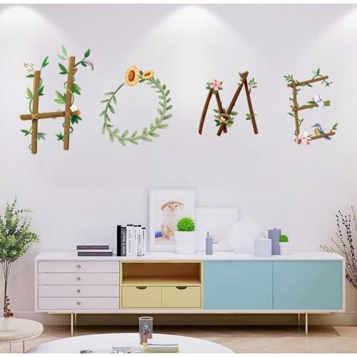 HOME Wall Stickers Flower Modern Bedroom Living Room Backdrop Wall Decor Decals for Furniture Room Decor Self-adhesive Wallpaper
