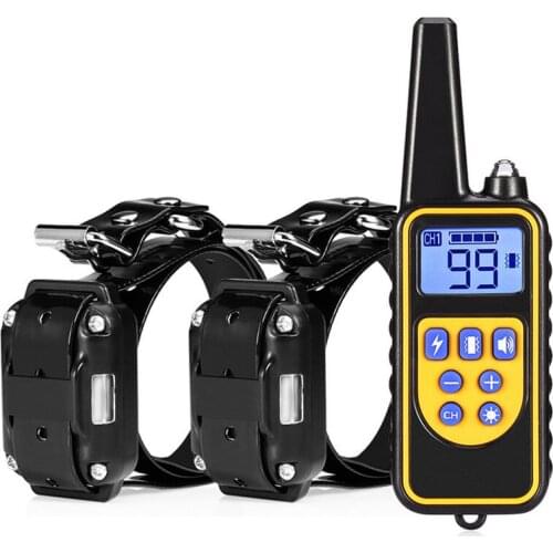 34% off Electric Dog Training Collar Waterproof Rechargeable Remote Control Pet with LCD Display for All Size Bark-stop Collars