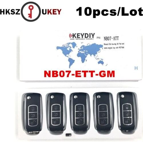 HKSZUKEY Free shipping (10 pieces)Keydiy KD900 NB07 3 button remote key with NB-ETT-G-M model for Chevrolet,buick,opel etc