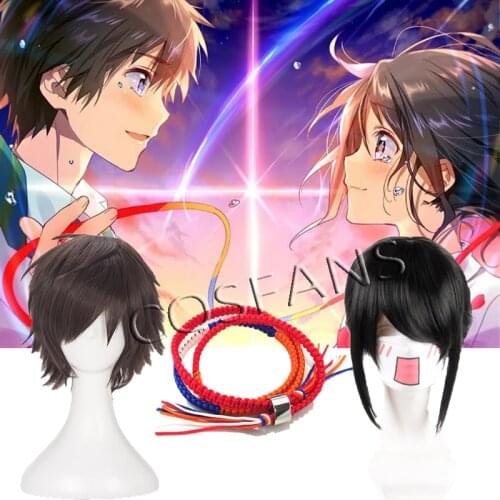 Kimi no Na wa Your Name Mitsuha Miyamizu Taki Tachibana Cosplay rope Bracelet Handmade ornaments Halloween wig props Couples