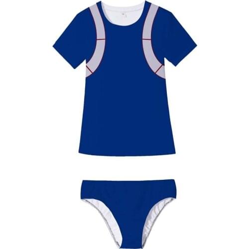 MHA Swimsuit My Hero Academia Cosplay Anime Bikinis Swimwear Women Ladies Girl Tankinis High Waist Sexy Beach Swim Bathing