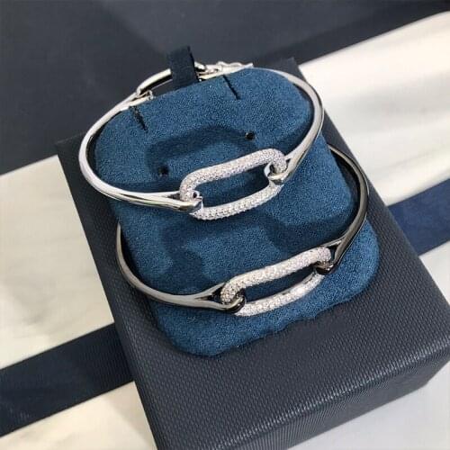Hot new popular brand top quality for men and women square holiday bracelet luxury crystal wedding party banquet bracelet gift